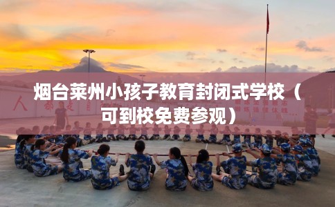 烟台莱州小孩子教育封闭式学校（可到校免费参观）