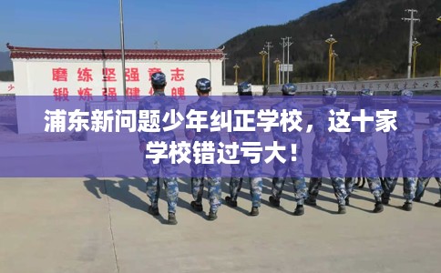 浦东新问题少年纠正学校，这十家学校错过亏大！