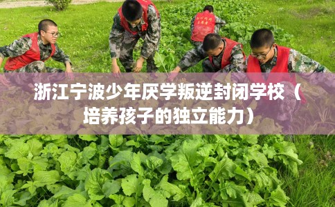 浙江宁波少年厌学叛逆封闭学校（培养孩子的独立能力）