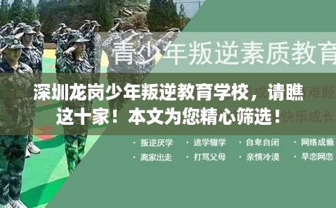 深圳龙岗少年叛逆教育学校，请瞧这十家！本文为您精心筛选！