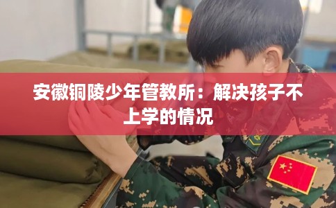 安徽铜陵少年管教所：解决孩子不上学的情况