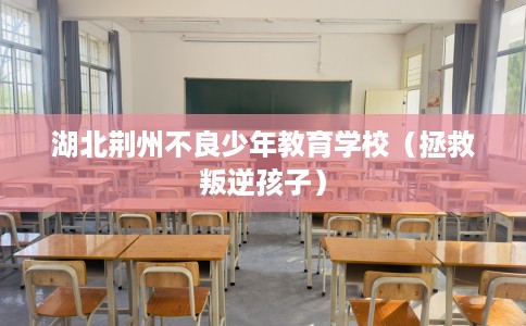 湖北荆州不良少年教育学校（拯救叛逆孩子）