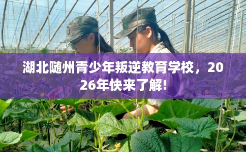 湖北随州青少年叛逆教育学校，2026年快来了解!