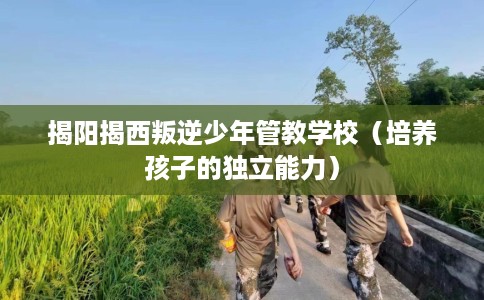 揭阳揭西叛逆少年管教学校（培养孩子的独立能力）
