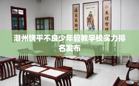 潮州饶平不良少年管教学校实力排名发布