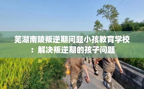芜湖南陵叛逆期问题小孩教育学校：解决叛逆期的孩子问题