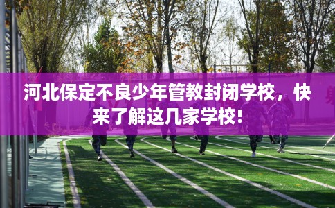 河北保定不良少年管教封闭学校，快来了解这几家学校!