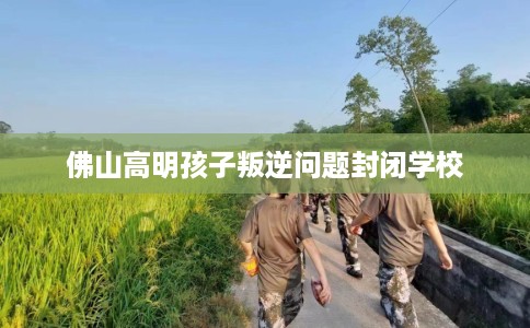 佛山高明孩子叛逆问题封闭学校