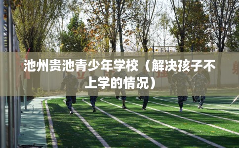 池州贵池青少年学校（解决孩子不上学的情况）