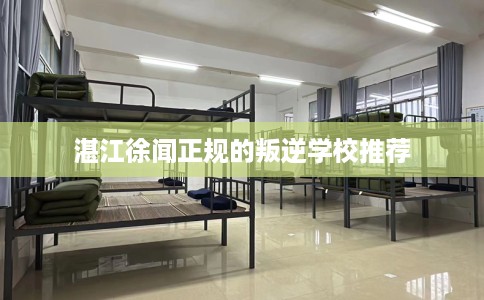 湛江徐闻正规的叛逆学校推荐