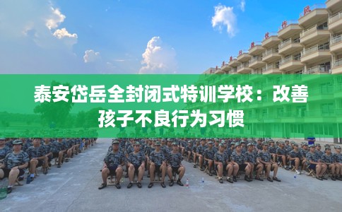 泰安岱岳全封闭式特训学校：改善孩子不良行为习惯