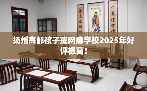 扬州高邮孩子戒网瘾学校2025年好评极高！