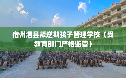 宿州泗县叛逆期孩子管理学校（受教育部门严格监管）