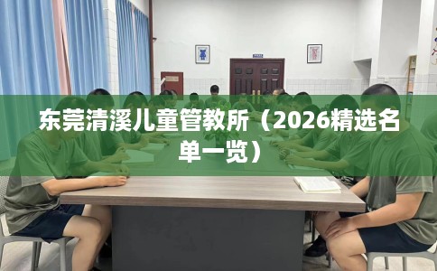 东莞清溪儿童管教所（2026精选名单一览）