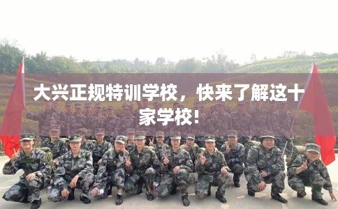 大兴正规特训学校，快来了解这十家学校!