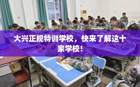 大兴正规特训学校，快来了解这十家学校!