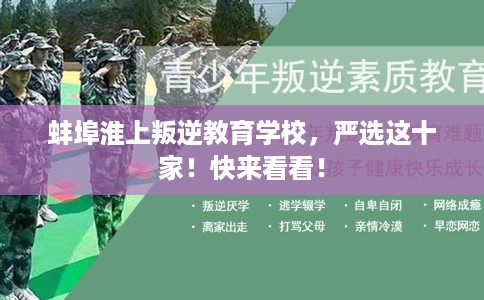 蚌埠淮上叛逆教育学校，严选这十家！快来看看！