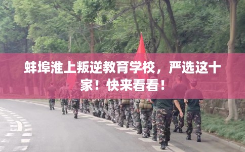 蚌埠淮上叛逆教育学校，严选这十家！快来看看！