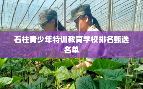 石柱青少年特训教育学校排名甄选名单