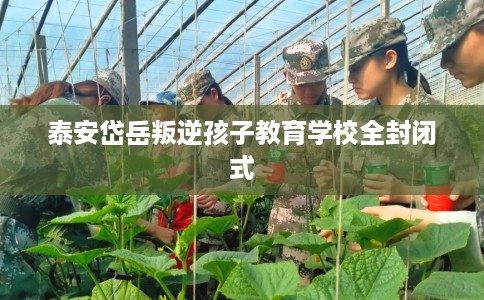 泰安岱岳叛逆孩子教育学校全封闭式