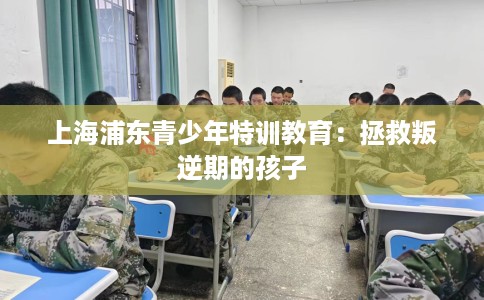 上海浦东青少年特训教育：拯救叛逆期的孩子