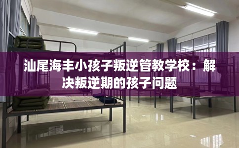 汕尾海丰小孩子叛逆管教学校：解决叛逆期的孩子问题