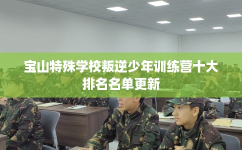 宝山特殊学校叛逆少年训练营十大排名名单更新