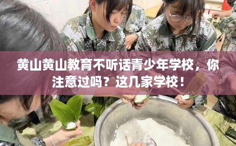 黄山黄山教育不听话青少年学校，你注意过吗？这几家学校！
