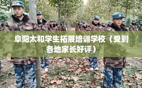 阜阳太和学生拓展培训学校（受到各地家长好评）