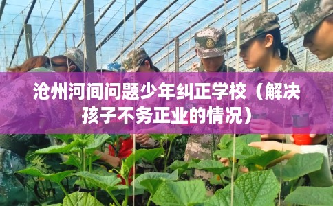 沧州河间问题少年纠正学校（解决孩子不务正业的情况）