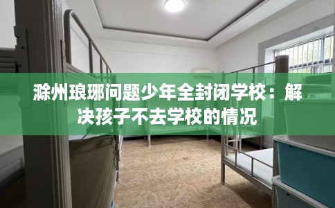 滁州琅琊问题少年全封闭学校：解决孩子不去学校的情况