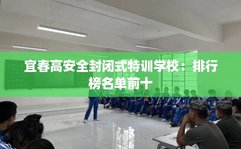 宜春高安全封闭式特训学校：排行榜名单前十