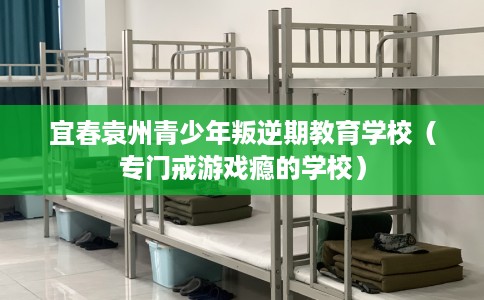宜春袁州青少年叛逆期教育学校（专门戒游戏瘾的学校）