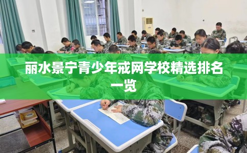 丽水景宁青少年戒网学校精选排名一览