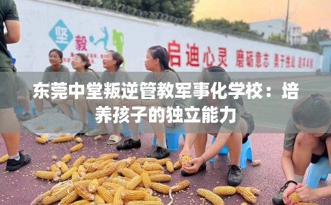 东莞中堂叛逆管教军事化学校：培养孩子的独立能力