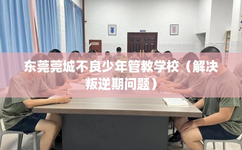 东莞莞城不良少年管教学校（解决叛逆期问题）