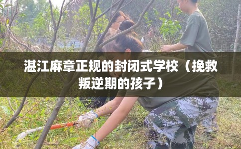 湛江麻章正规的封闭式学校（挽救叛逆期的孩子）
