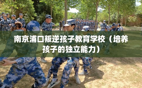 南京浦口叛逆孩子教育学校（培养孩子的独立能力）