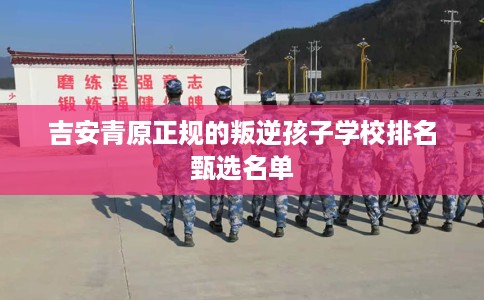 吉安青原正规的叛逆孩子学校排名甄选名单