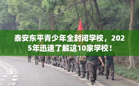 泰安东平青少年全封闭学校，2025年迅速了解这10家学校！