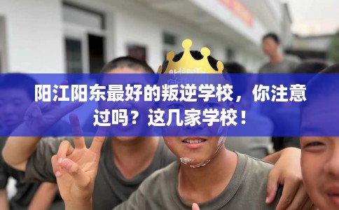阳江阳东最好的叛逆学校，你注意过吗？这几家学校！