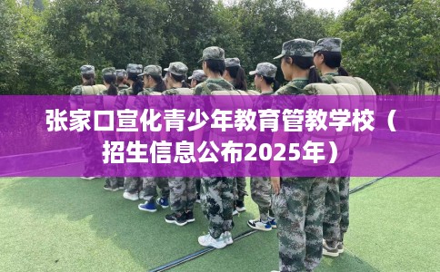 张家口宣化青少年教育管教学校（招生信息公布2025年）