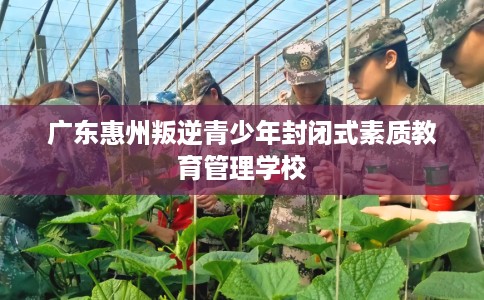 广东惠州叛逆青少年封闭式素质教育管理学校