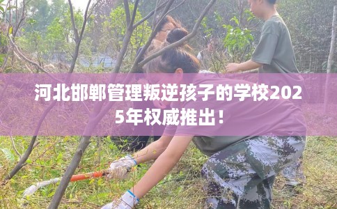 河北邯郸管理叛逆孩子的学校2025年权威推出！