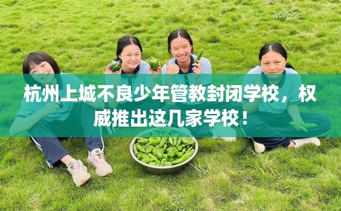 杭州上城不良少年管教封闭学校，权威推出这几家学校！