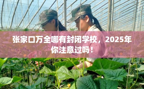 张家口万全哪有封闭学校，2025年你注意过吗！