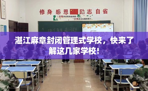 湛江麻章封闭管理式学校，快来了解这几家学校!