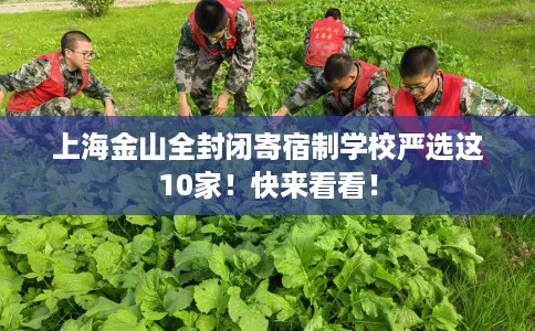 上海金山全封闭寄宿制学校严选这10家！快来看看！
