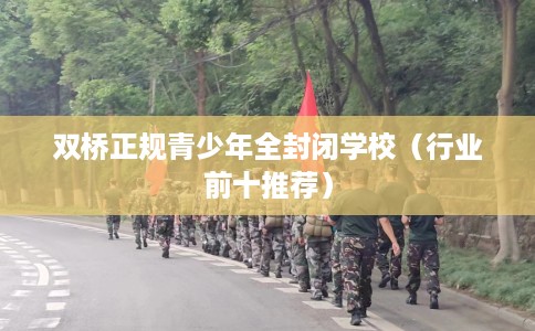 双桥正规青少年全封闭学校（行业前十推荐）