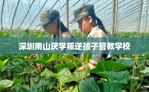 深圳南山厌学叛逆孩子管教学校